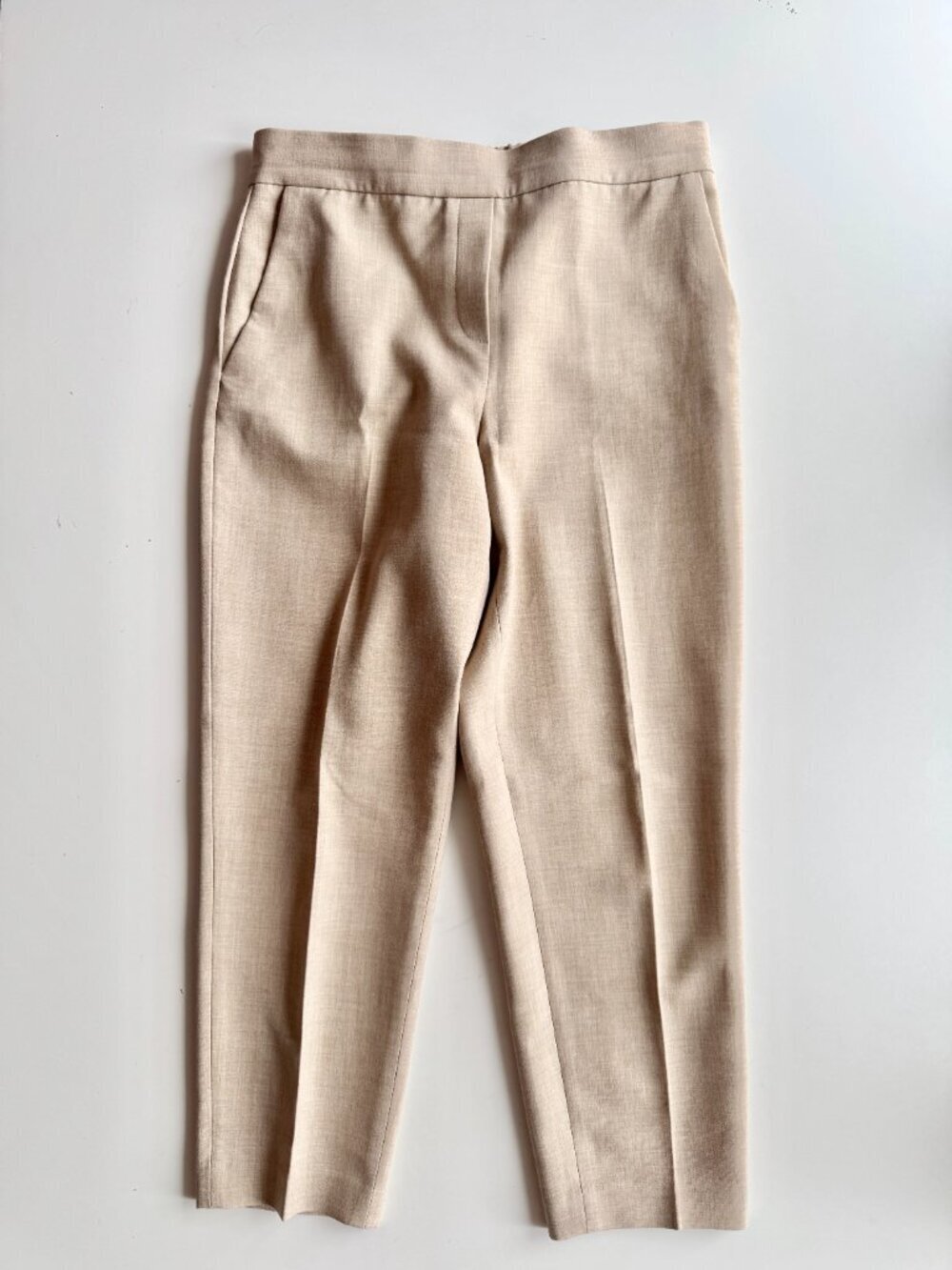 Aritzia BABATON Conan Heather Gold Camel (Re)Essential Trousers Pants, Size 8 - Picture 2 of 13